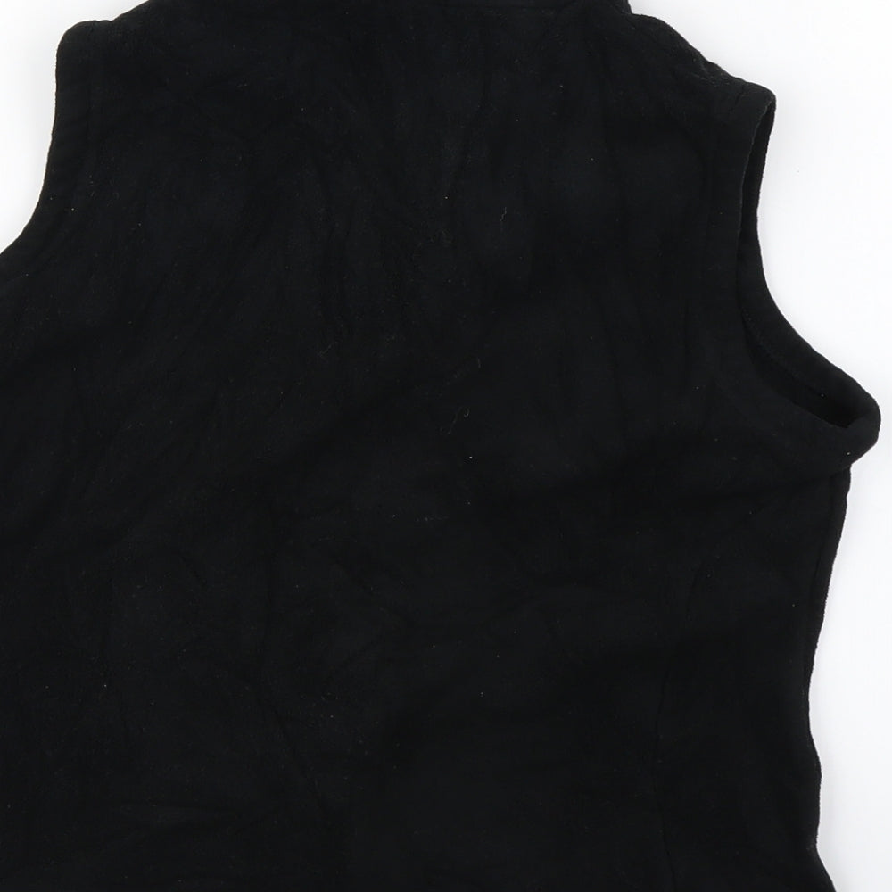Marks and Spencer Womens Black  Fleece Jacket  Size 4