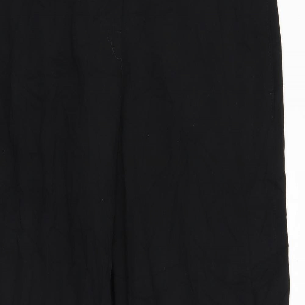Preworn Womens Black   Trousers  Size 12 L26 in