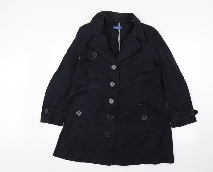 union blues Womens Blue Trench Coat Coat Size 12