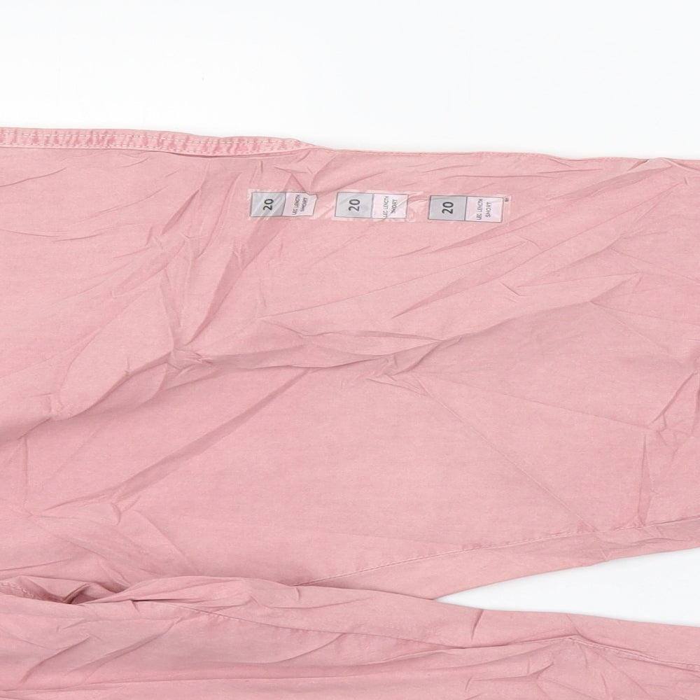 Marks and Spencer Womens Pink   Trousers  Size 20 L24 in