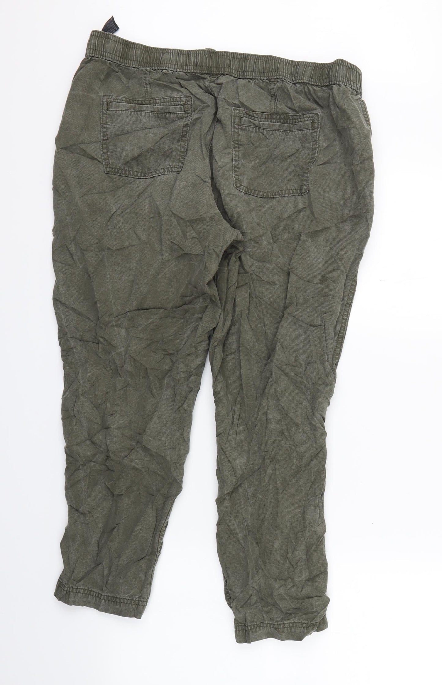 Marks and Spencer Womens Green   Bloomer Trousers Size 16 L22 in