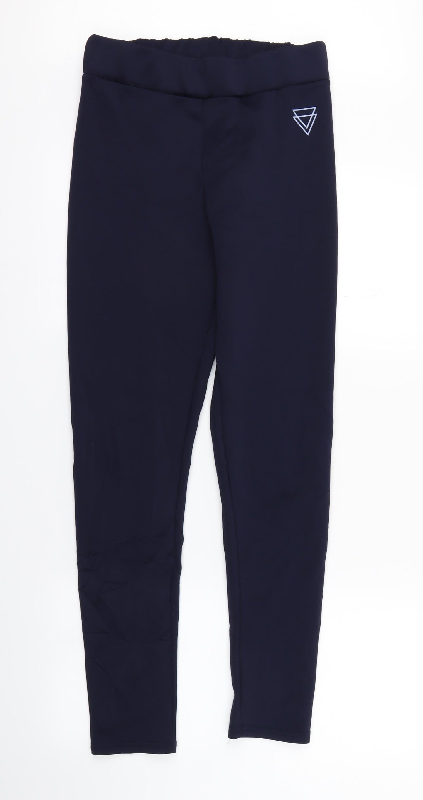 Boohoo Womens Blue   Capri Leggings Size 14 L29 in