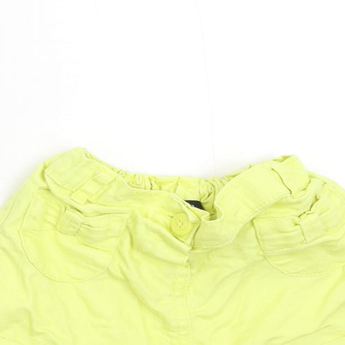 George Girls Yellow   Utility Shorts Size 2-3 Years
