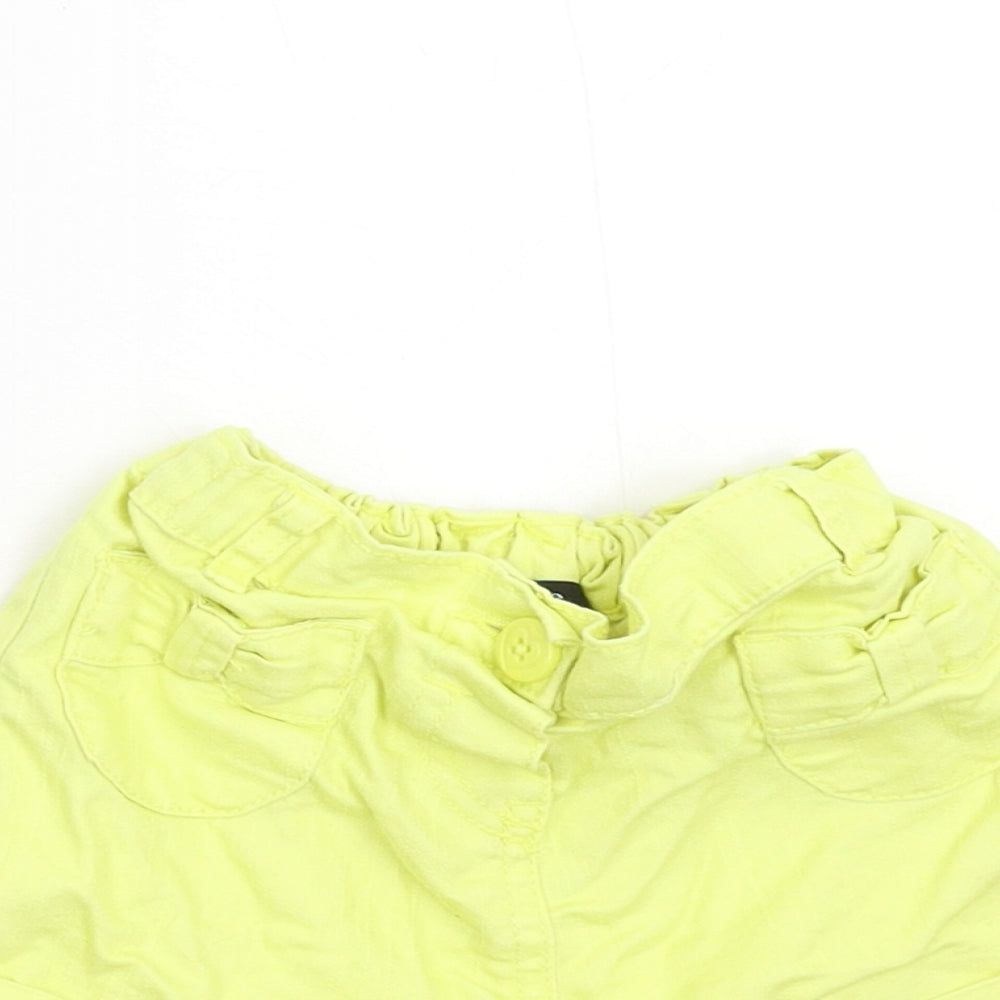 George Girls Yellow   Utility Shorts Size 2-3 Years