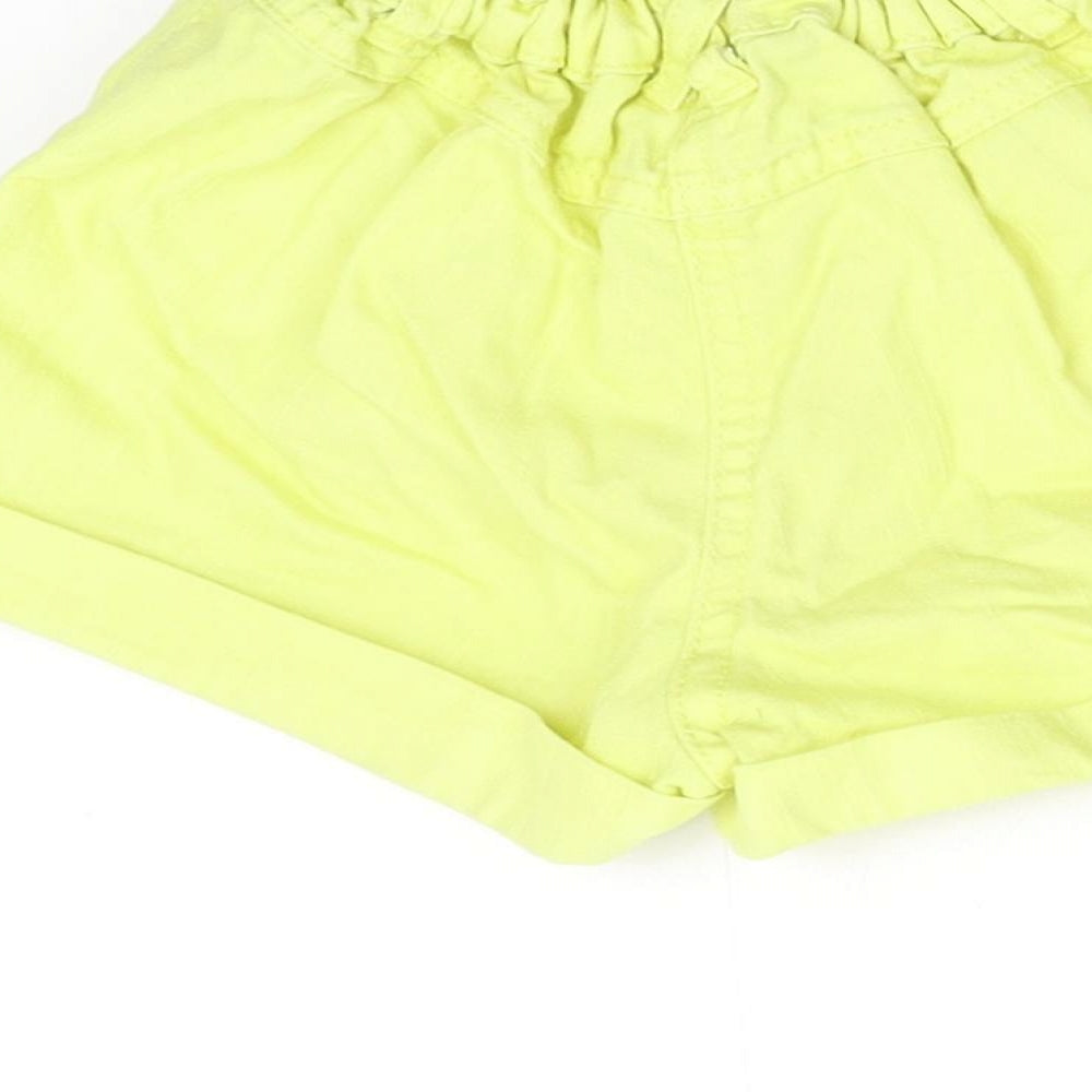George Girls Yellow   Utility Shorts Size 2-3 Years