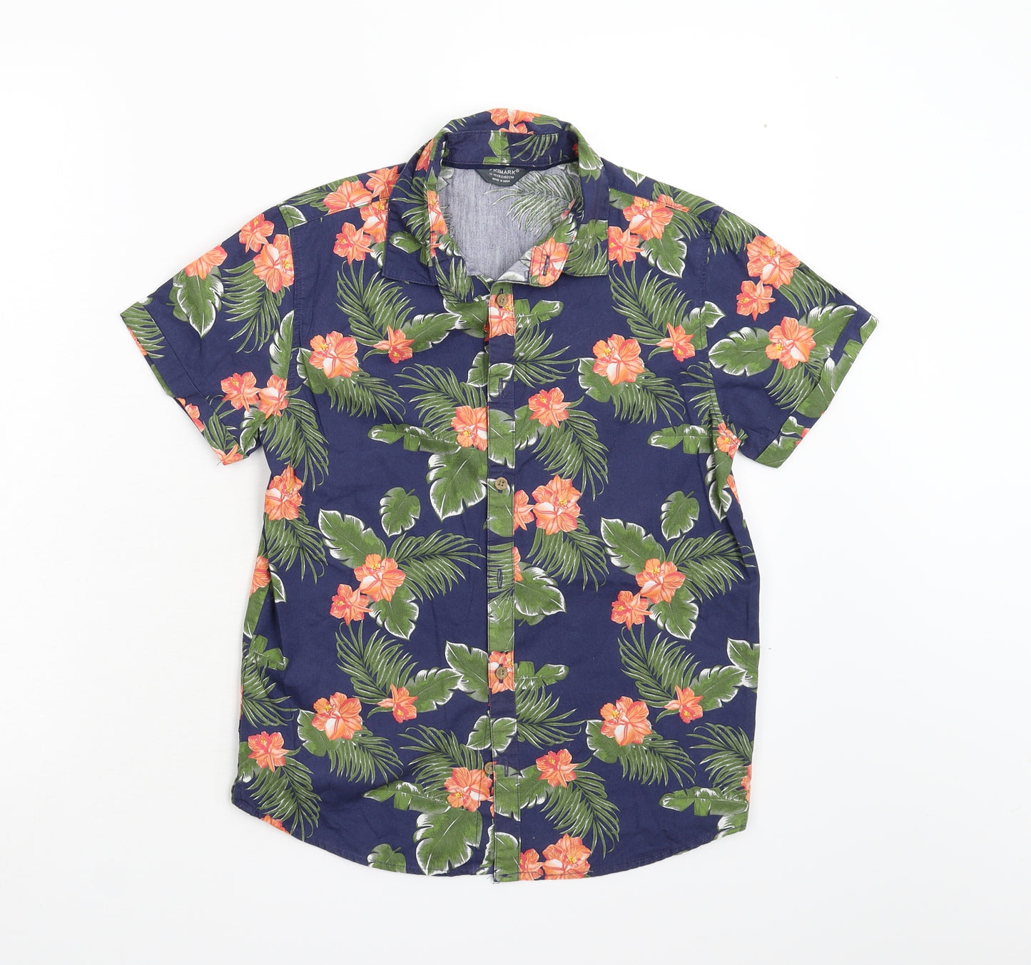 Primark Boys Multicoloured Floral  Basic Button-Up Size 11-12 Years