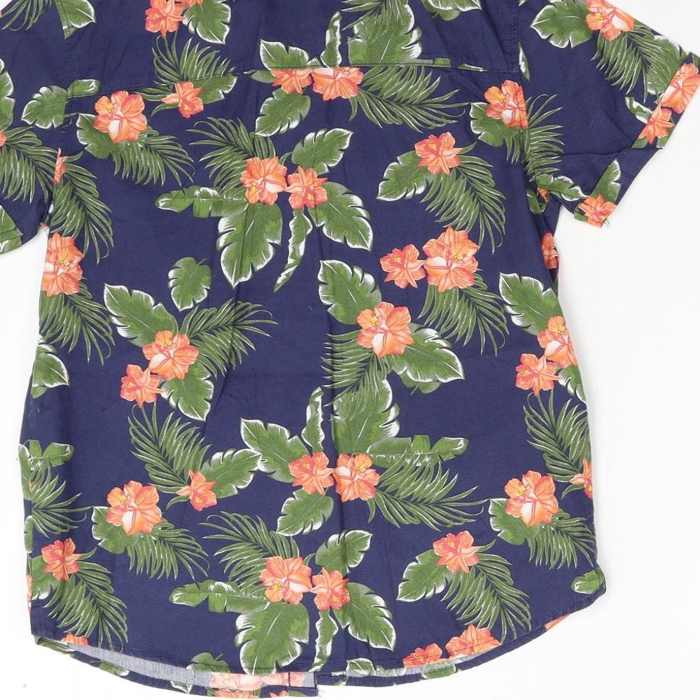 Primark Boys Multicoloured Floral  Basic Button-Up Size 11-12 Years