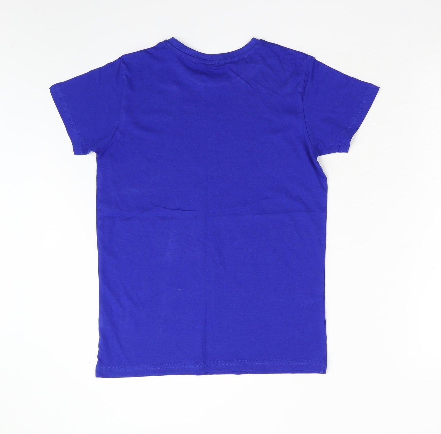 Primark Boys Blue   Basic T-Shirt Size 11-12 Years  - Football