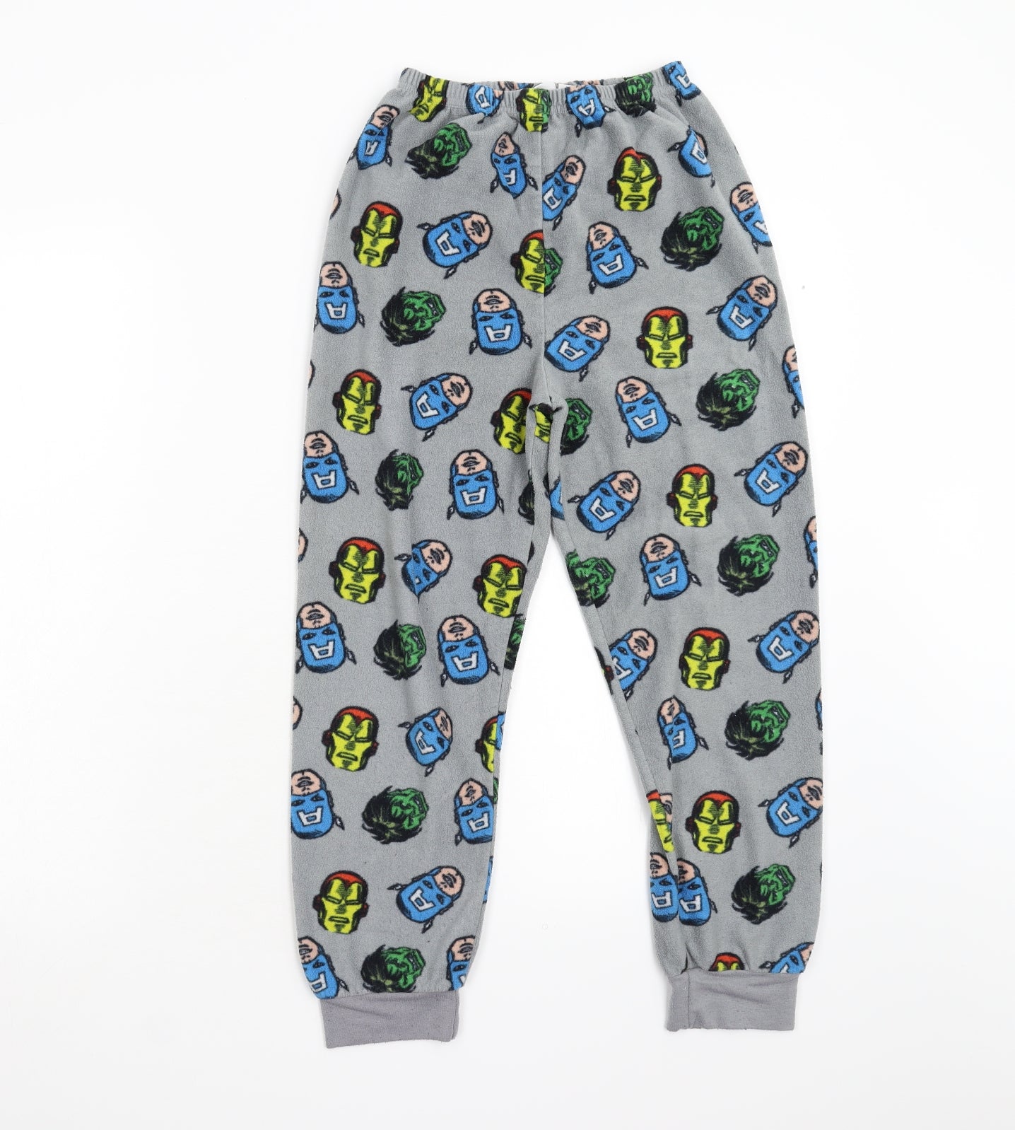 Preworn Boys Grey  Fleece  Pyjama Pants Size 9-10 Years  - Marvel