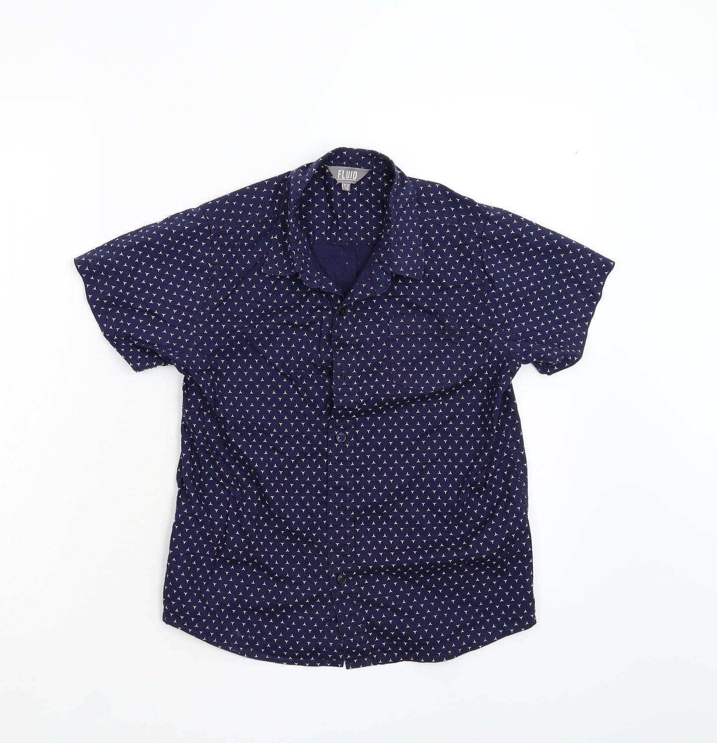 Fluid Boys Blue   Basic Button-Up Size 9-10 Years