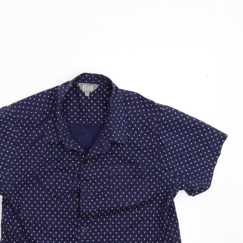 Fluid Boys Blue   Basic Button-Up Size 9-10 Years