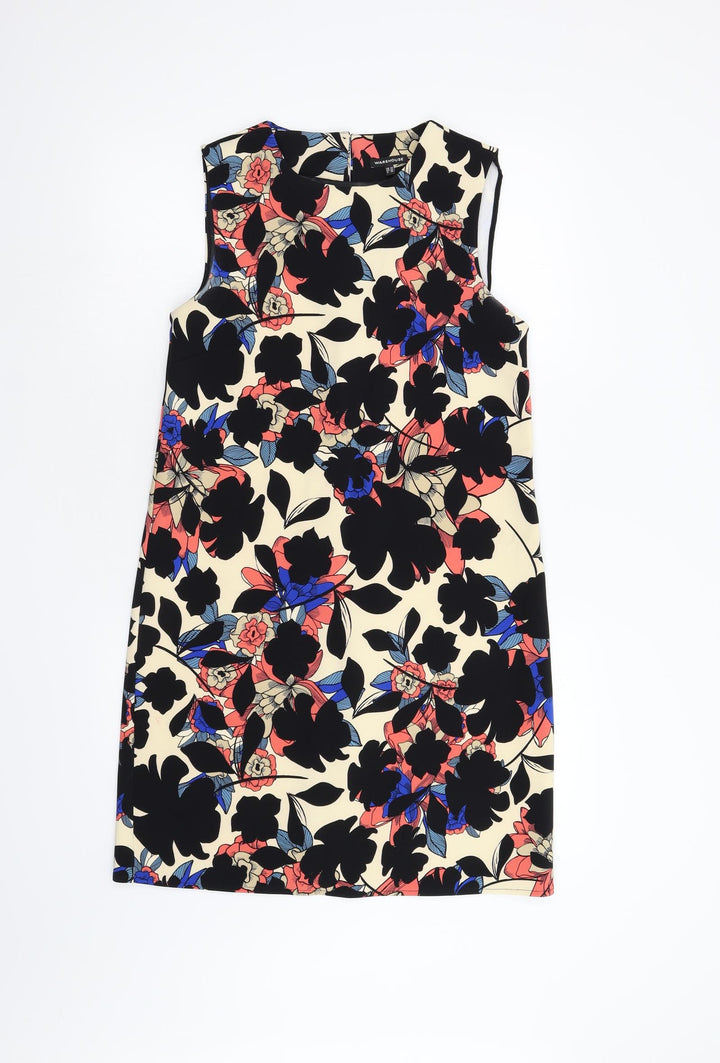 Warehouse Womens Multicoloured Floral Slip Dress Size 10