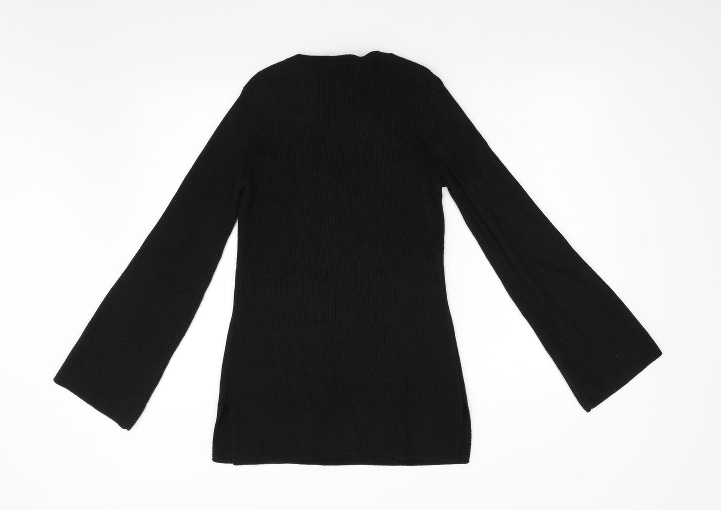 Warehouse Womens Black  Knit Pullover Jumper Size 10