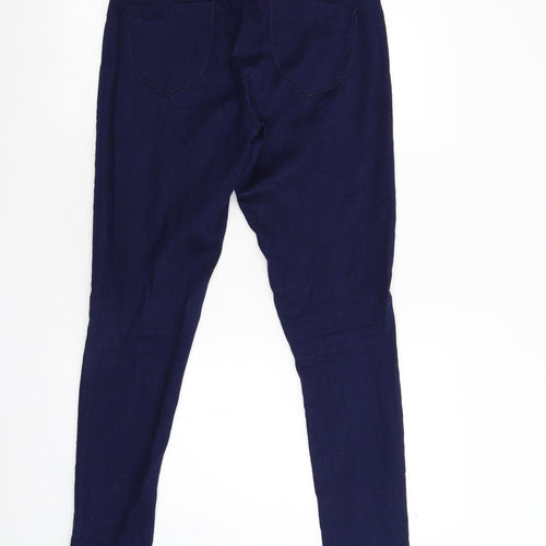 Dorothy Perkins Womens Blue  Denim Skinny Jeans Size 10 L30 in