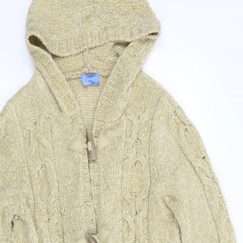 Jac Womens Beige  Knit Cardigan Jumper Size 10