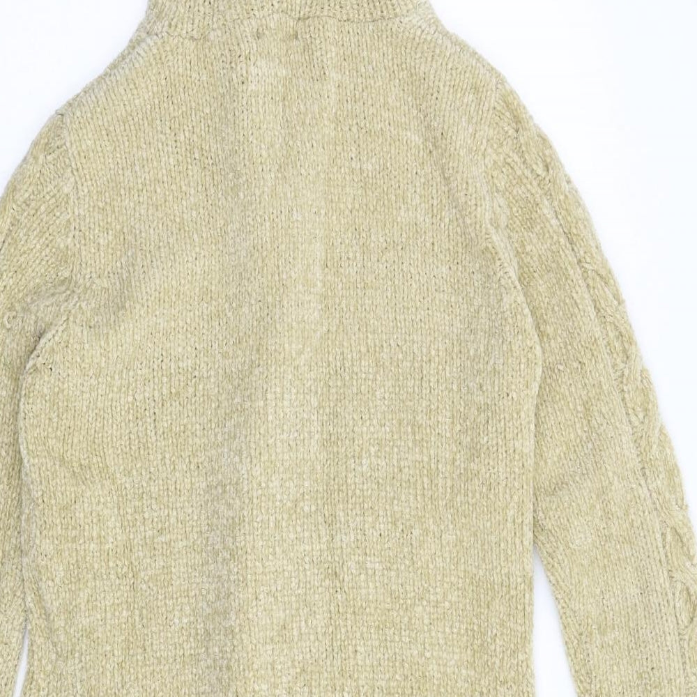 Jac Womens Beige  Knit Cardigan Jumper Size 10