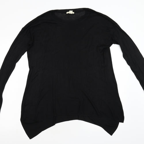 H&M Womens Black  Knit Pullover Jumper Size S