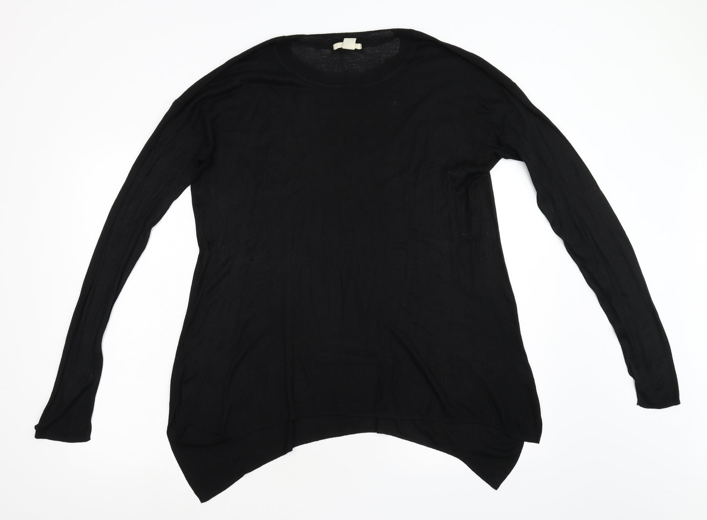 H&M Womens Black  Knit Pullover Jumper Size S