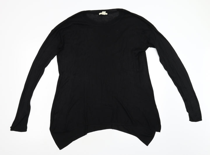 H&M Womens Black  Knit Pullover Jumper Size S