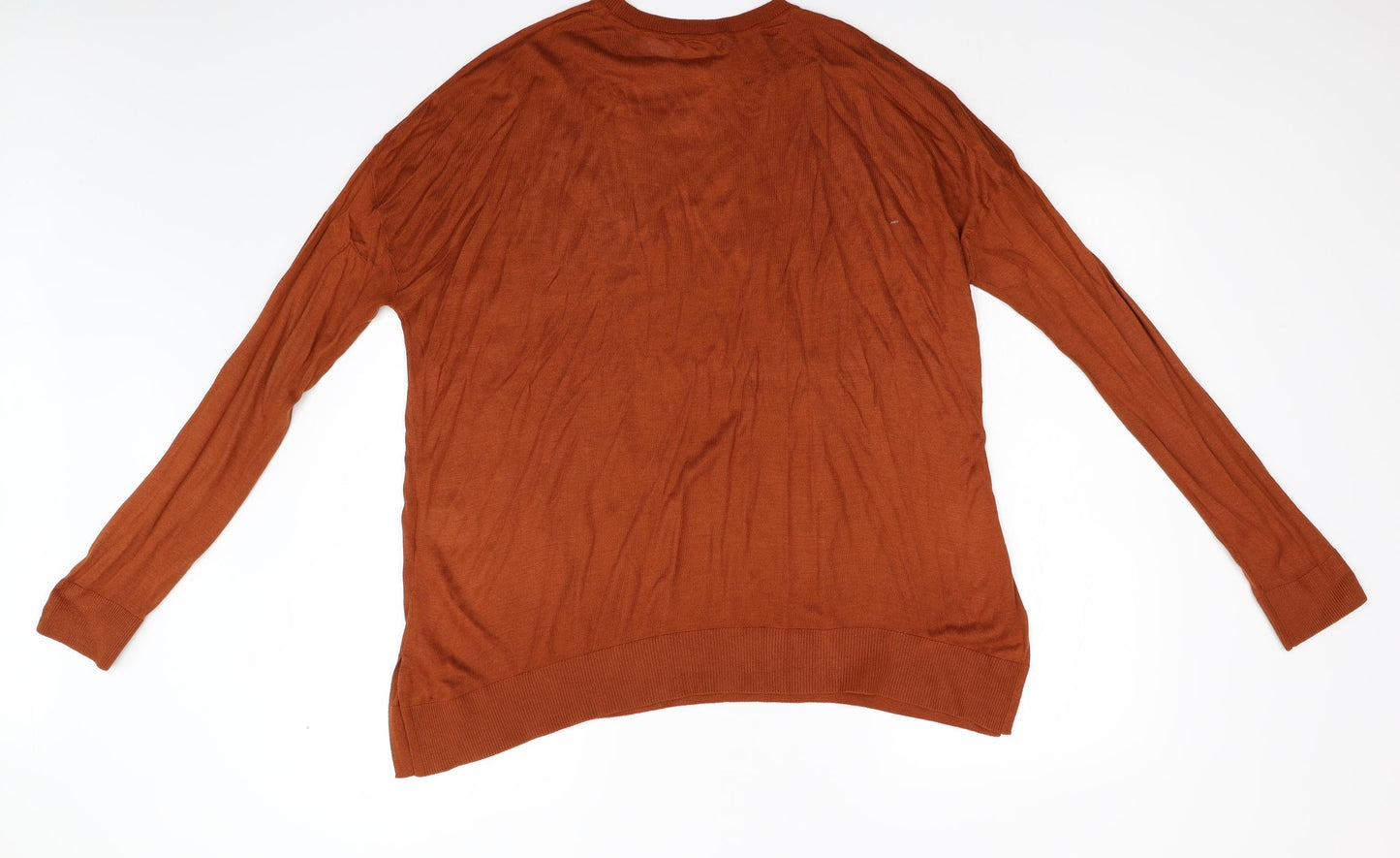 H&M Mens Orange  Knit Pullover Jumper Size S