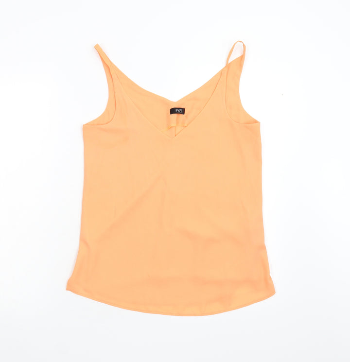 F&F Womens Orange Basic Tank Size 8
