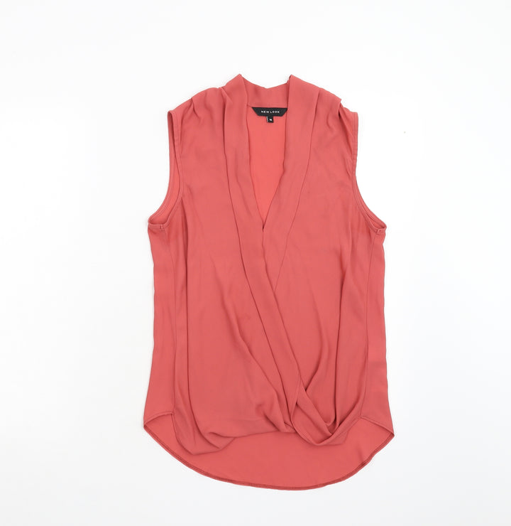 New Look Womens Pink   Basic Blouse Size 10