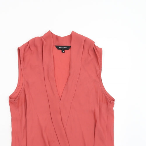 New Look Womens Pink   Basic Blouse Size 10
