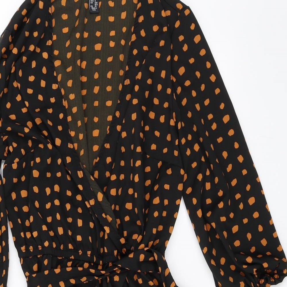 New Look Womens Black Polka Dot  Shift  Size 12