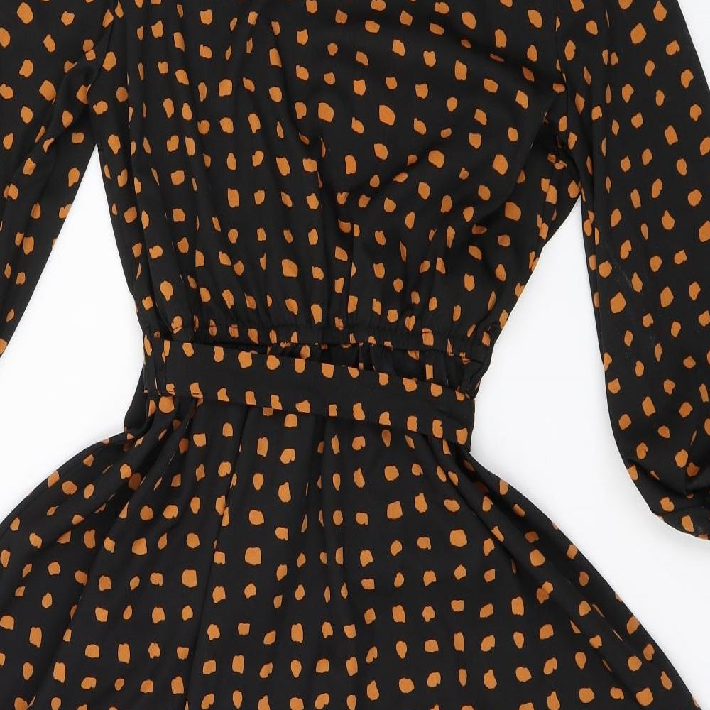New Look Womens Black Polka Dot  Shift  Size 12