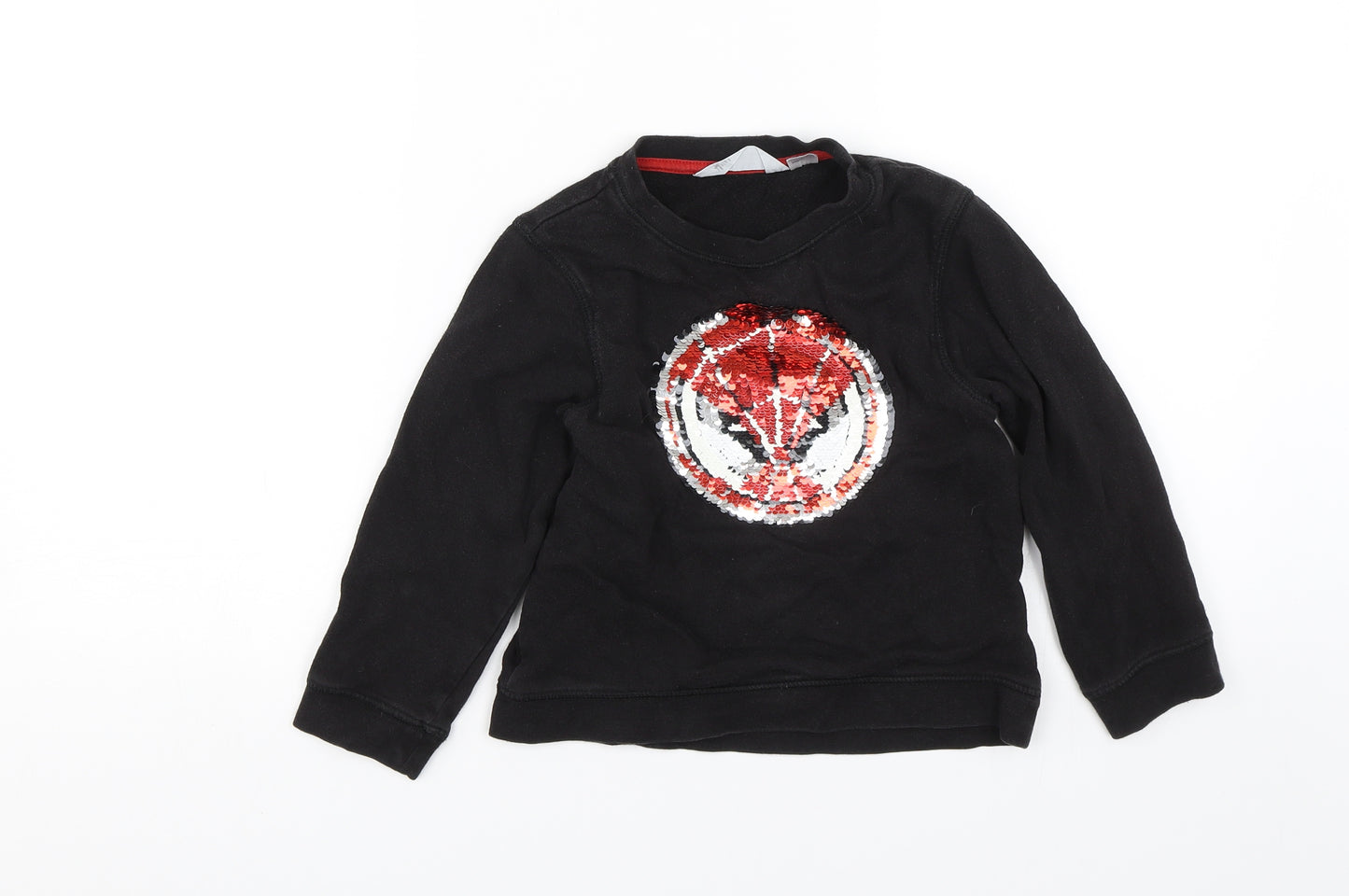 H&M Boys Black   Pullover Jumper Size 5-6 Years  - Marvel