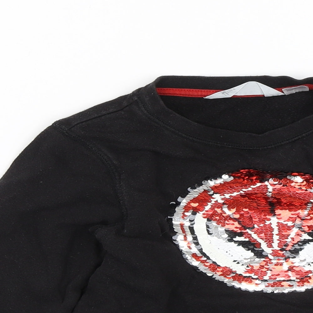 H&M Boys Black   Pullover Jumper Size 5-6 Years  - Marvel