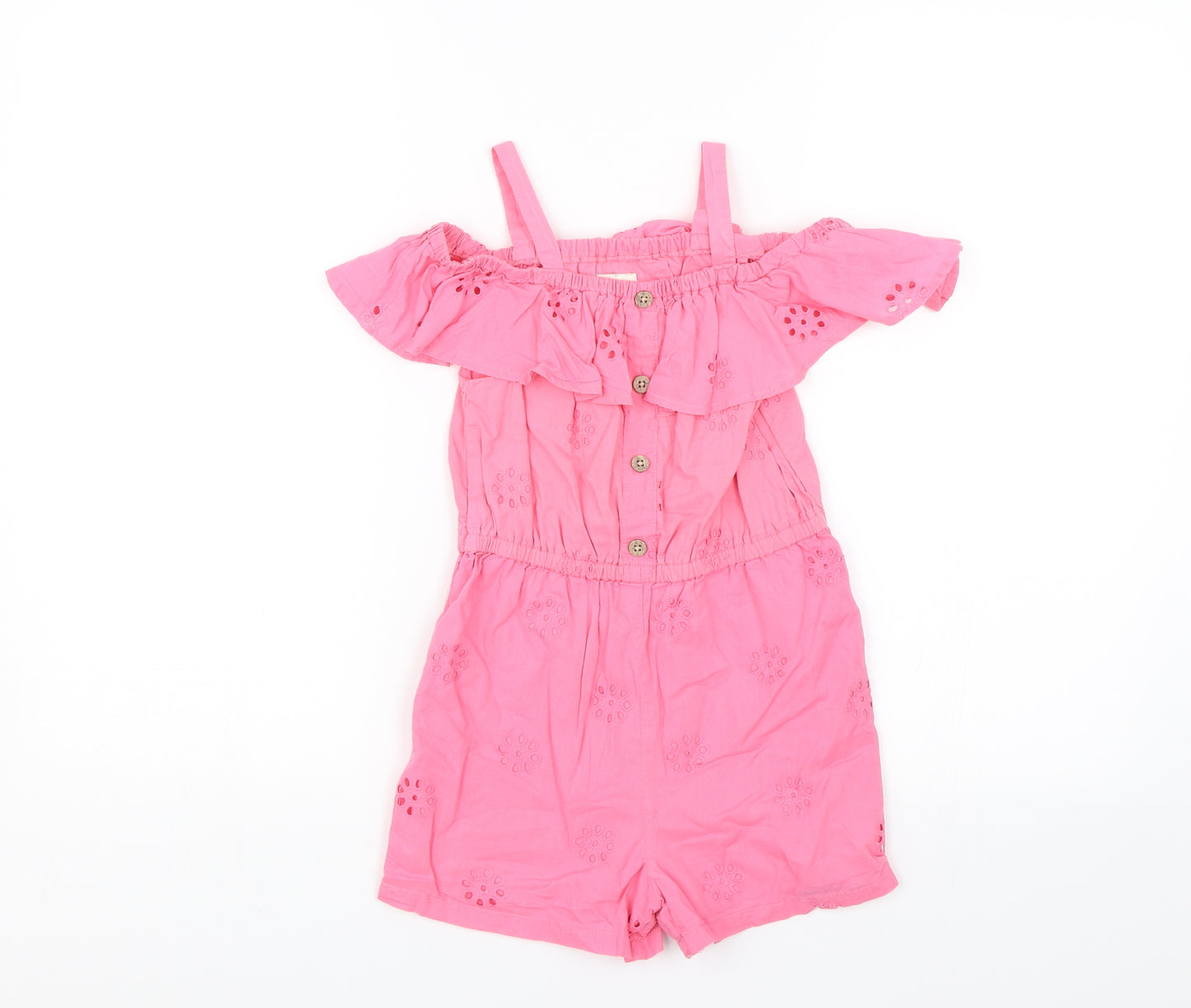 F&F Girls Pink   Playsuit One-Piece Size 7-8 Years