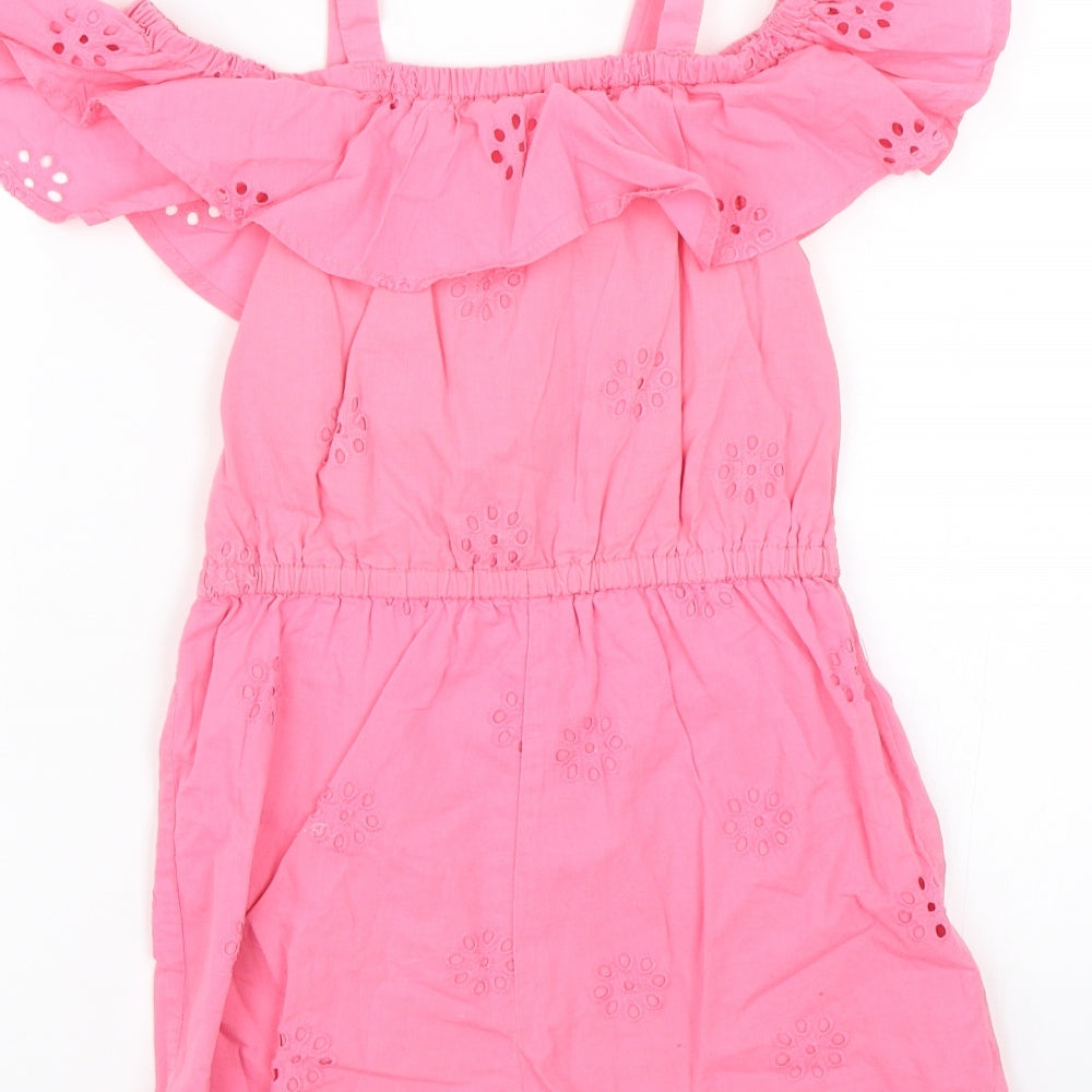F&F Girls Pink   Playsuit One-Piece Size 7-8 Years
