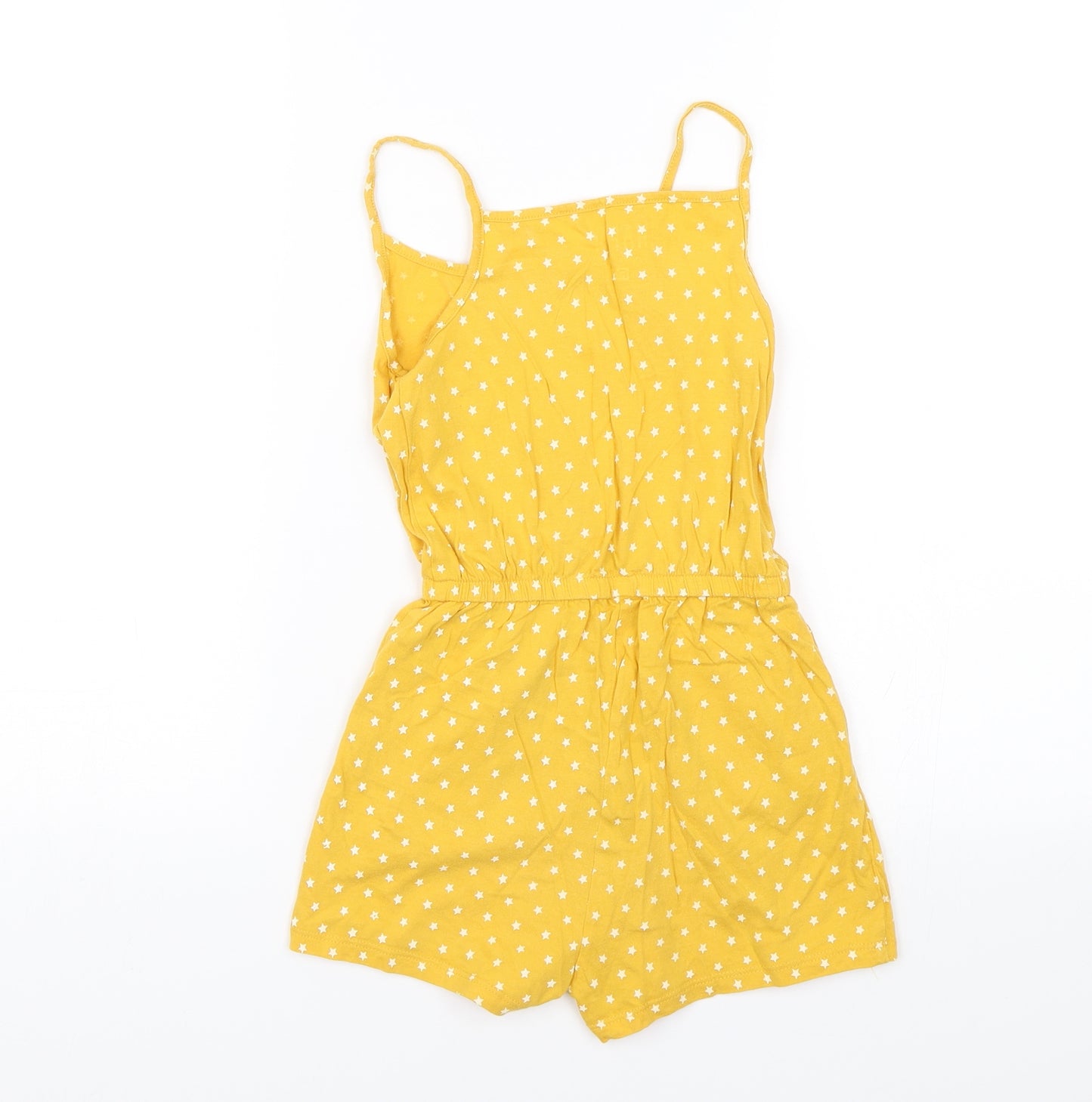 F&F Girls Yellow   Playsuit One-Piece Size 7-8 Years  - Stars