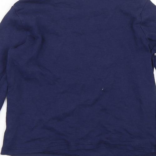 George Boys Blue   Basic T-Shirt Size 7-8 Years  - Always nice never naughty
