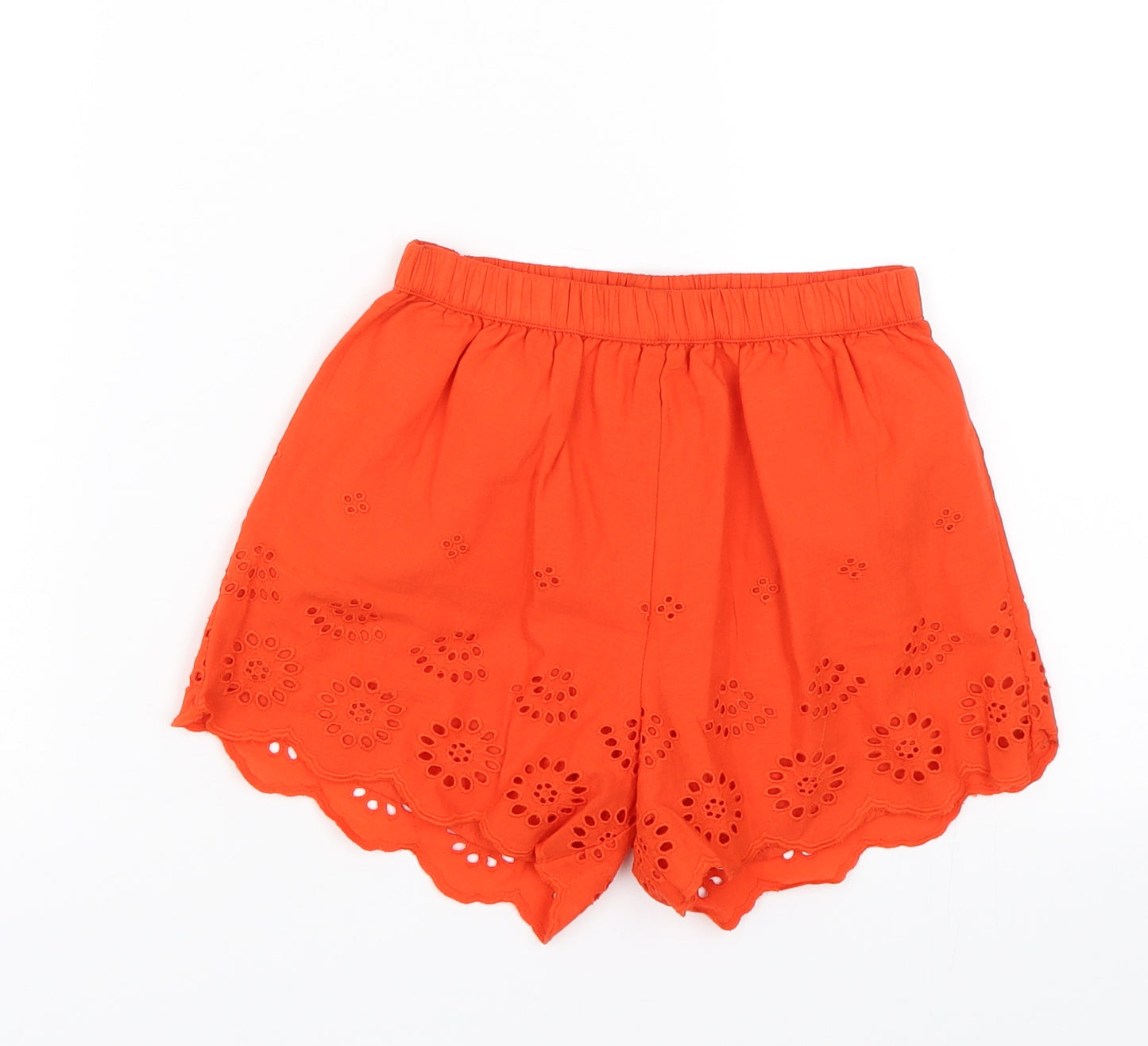 Matalan Girls Orange   Sailor Shorts Size 8 Years