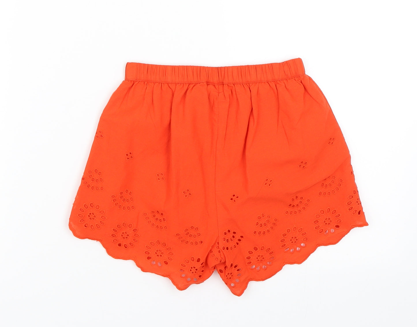 Matalan Girls Orange   Sailor Shorts Size 8 Years
