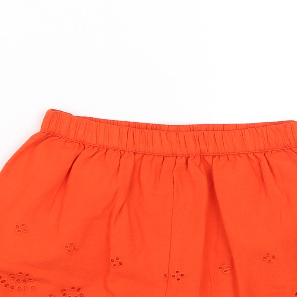 Matalan Girls Orange   Sailor Shorts Size 8 Years