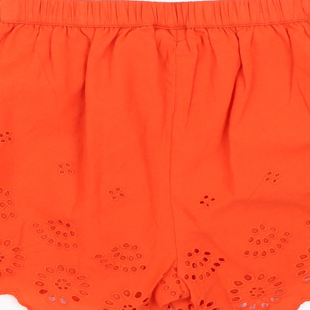 Matalan Girls Orange   Sailor Shorts Size 8 Years