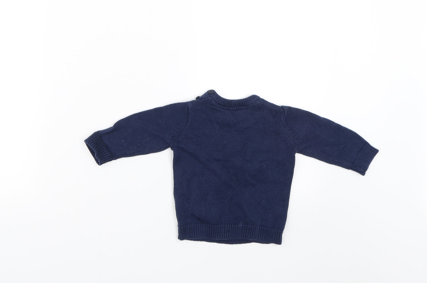 F&F Baby Blue   Pullover Jumper Size 3-6 Months  - Snowman Christmas