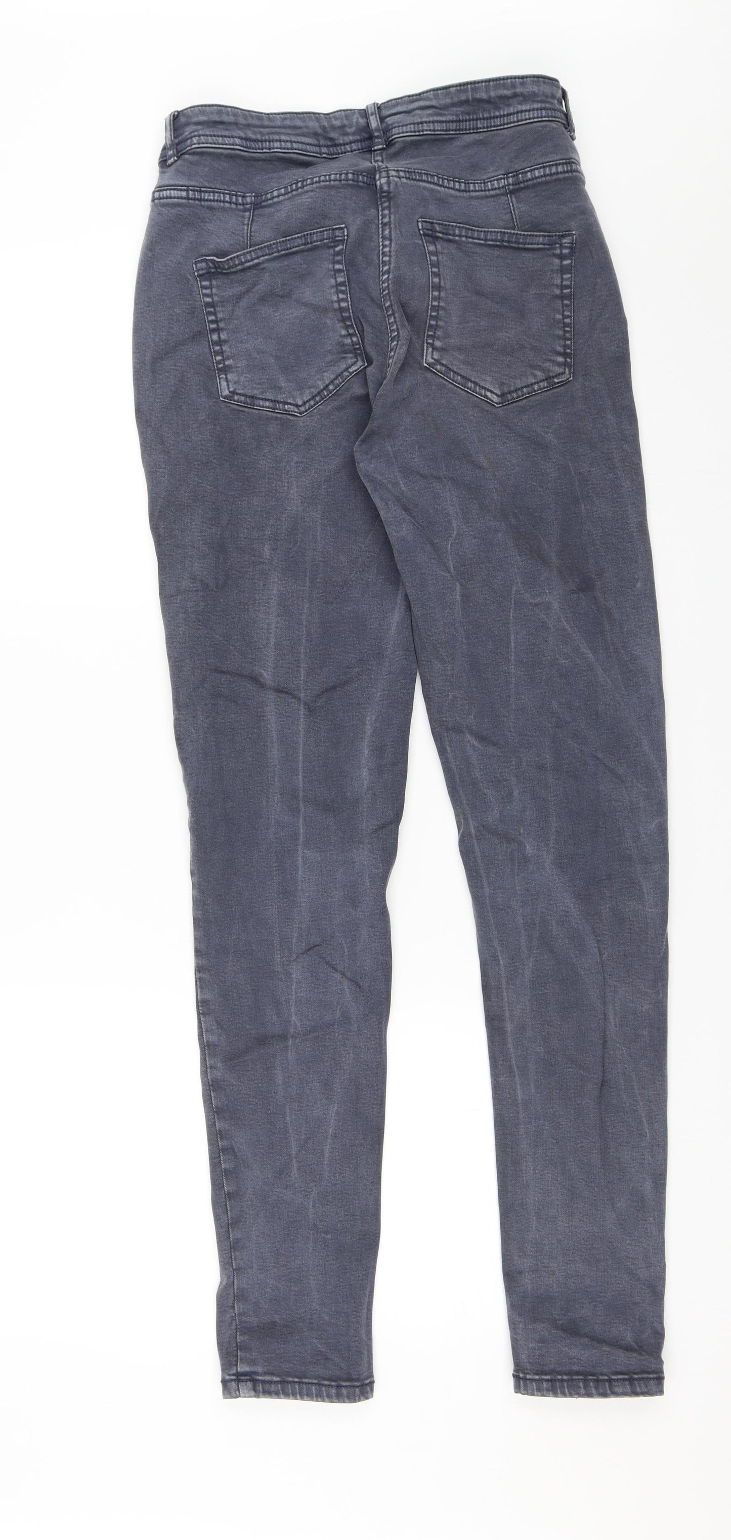 NEXT Womens Grey  Denim Skinny Jeans Size 14 L30 in
