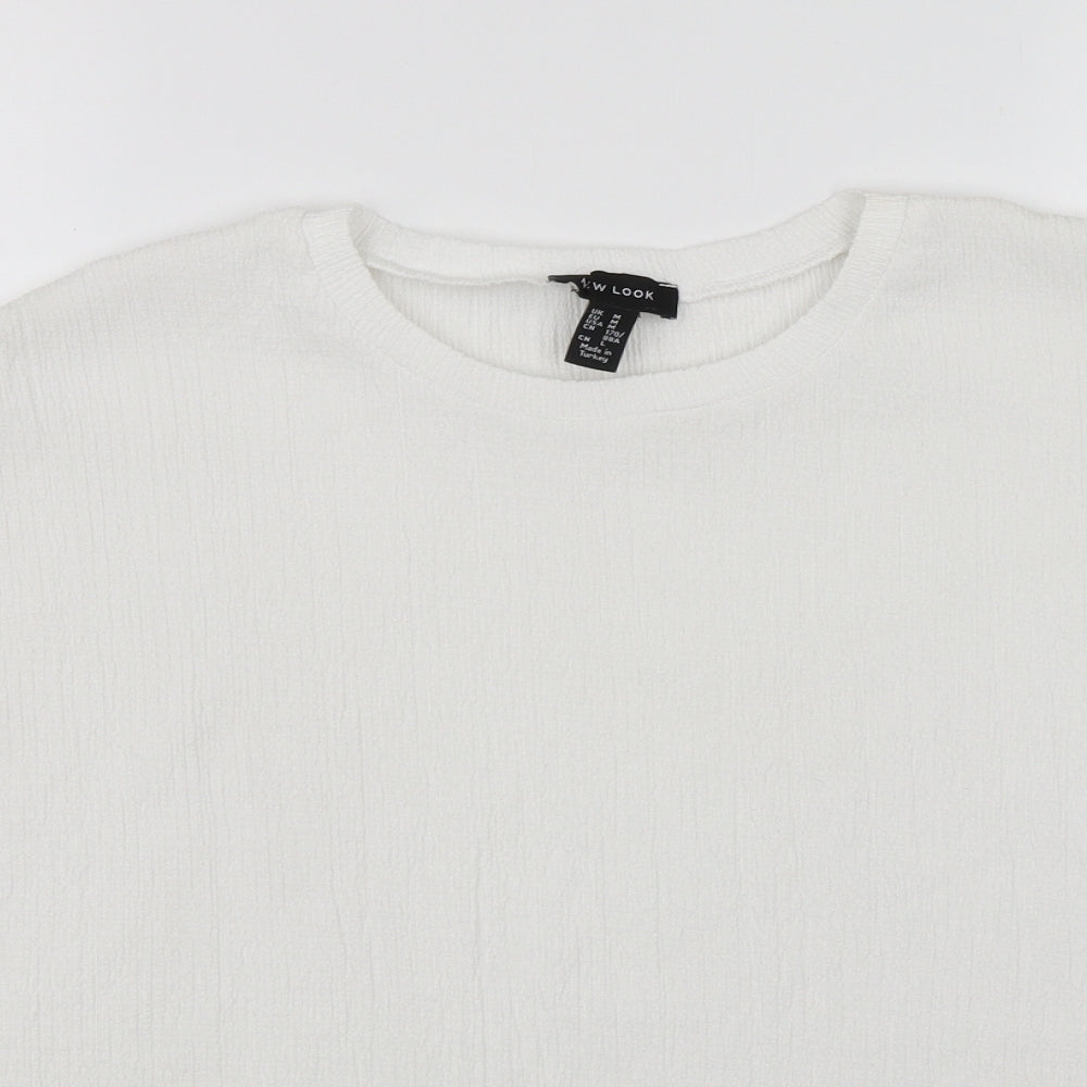 New Look Womens White   Basic Blouse Size M