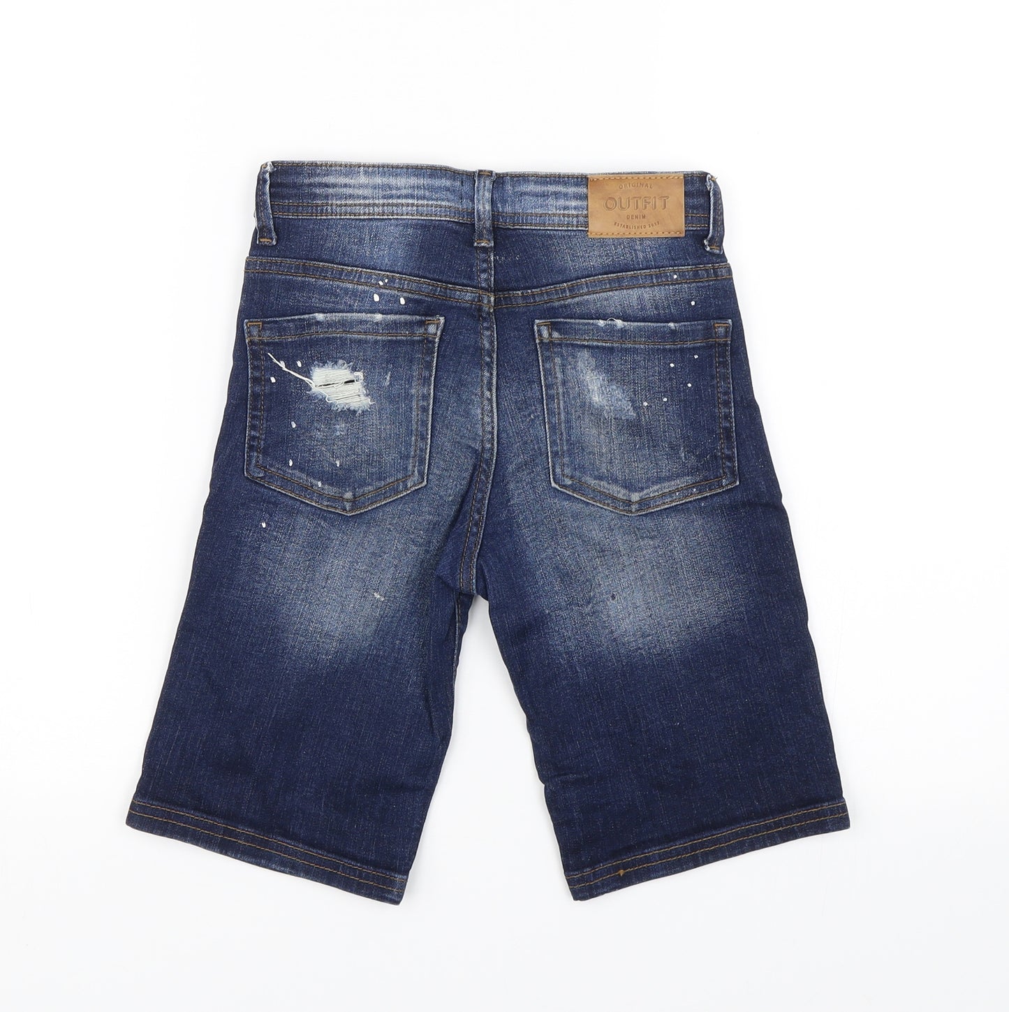 Outfit Boys Blue  Denim Chino Shorts Size 7 Years
