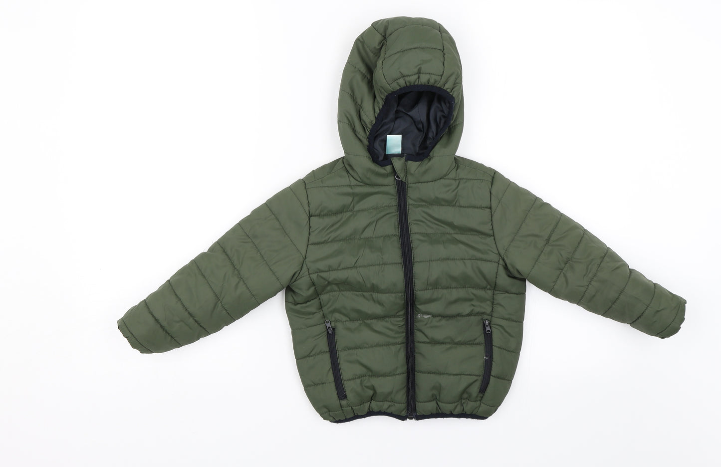 Little Kids Boys Green   Puffer Jacket Jacket Size 3-4 Years