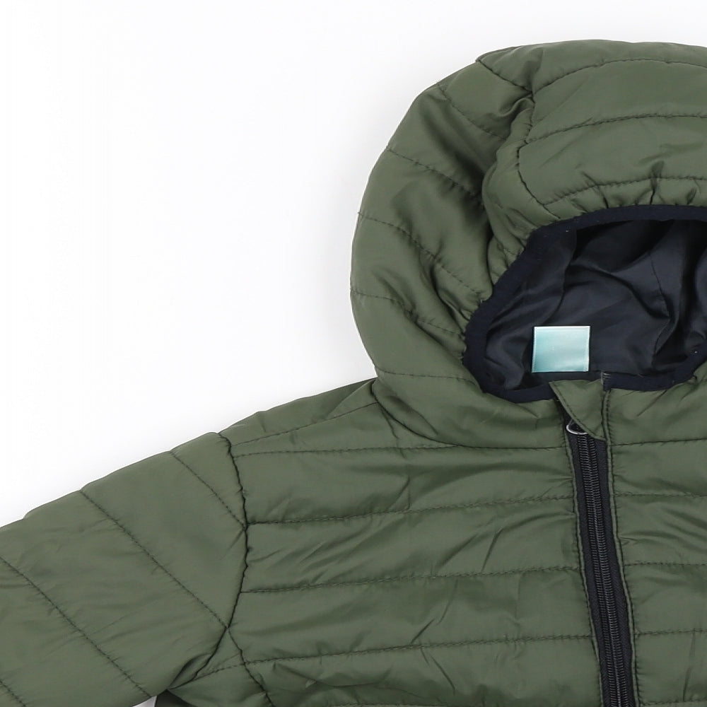 Little Kids Boys Green   Puffer Jacket Jacket Size 3-4 Years