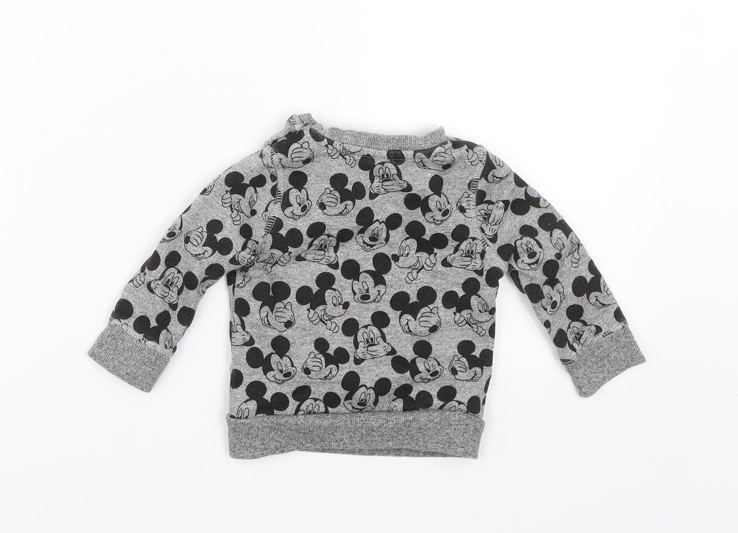 Disney Baby Grey   Pullover Jumper Size 3-6 Months  - Mickey Mouse