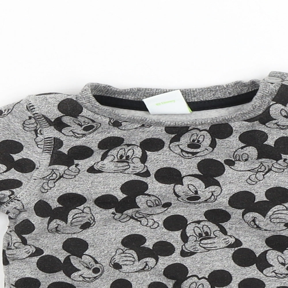 Disney Baby Grey   Pullover Jumper Size 3-6 Months  - Mickey Mouse