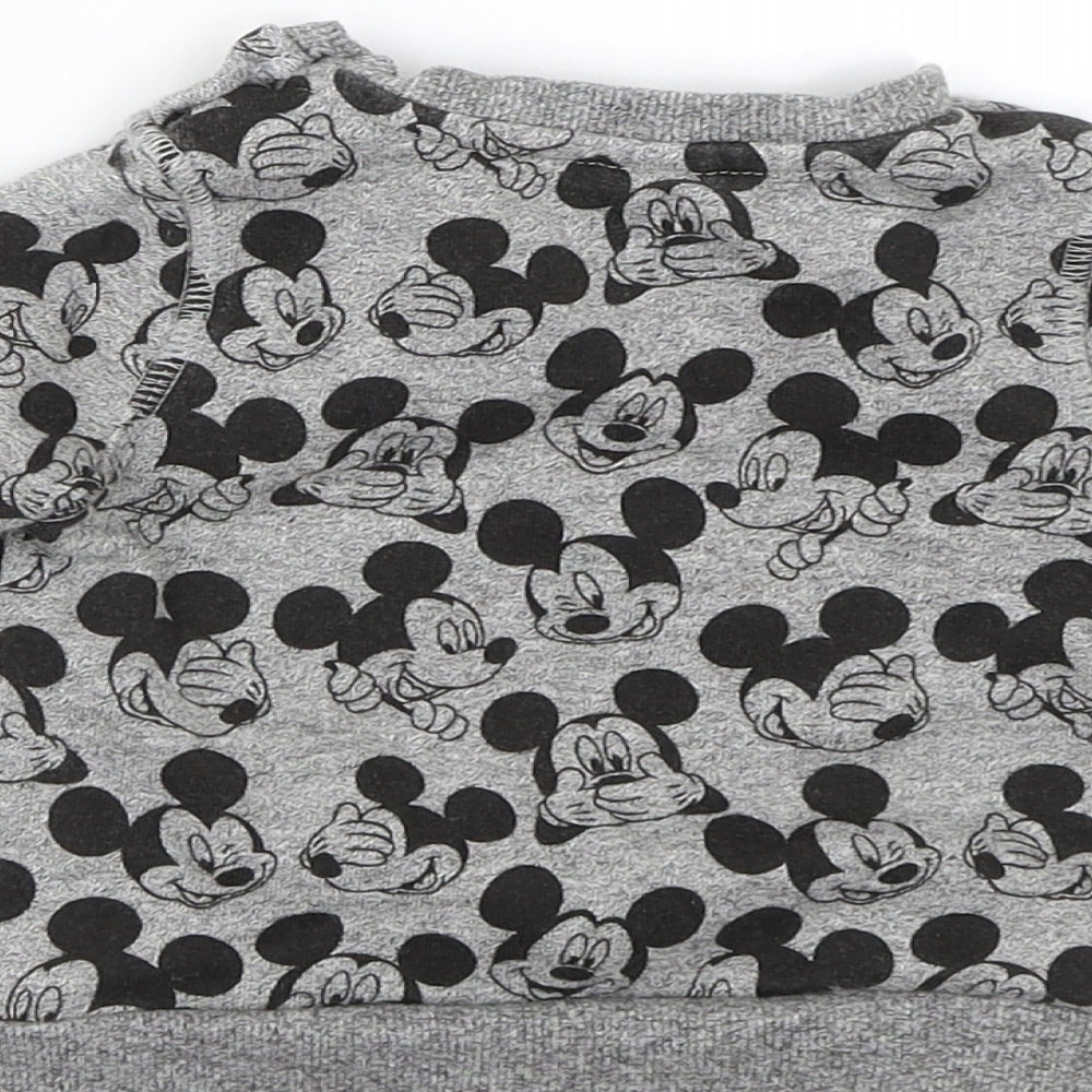 Disney Baby Grey   Pullover Jumper Size 3-6 Months  - Mickey Mouse