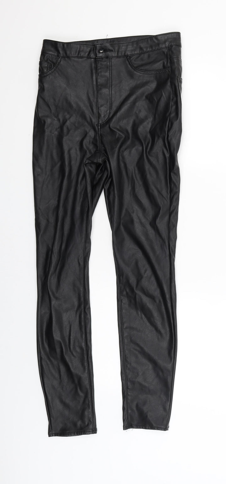 Divided Womens Black Trousers Size 8 L27.5 in