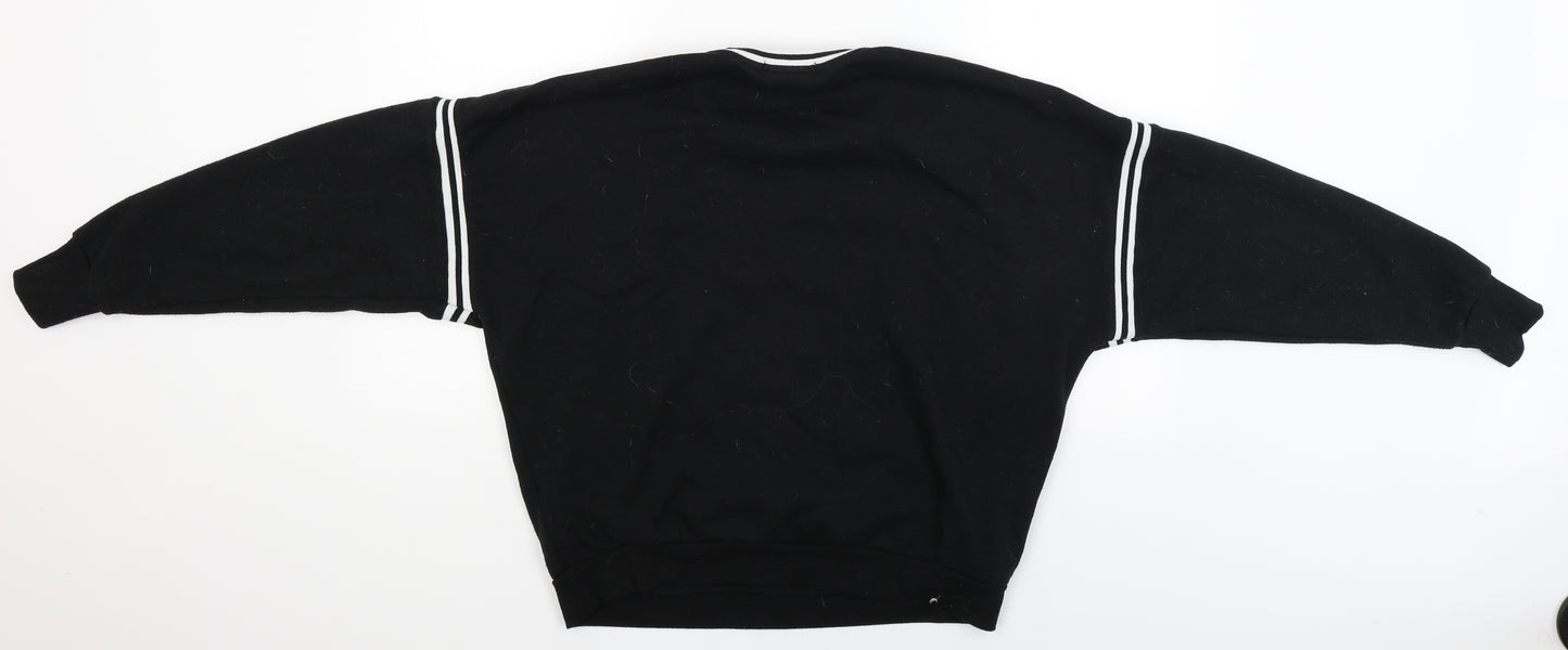 Primark Womens Black   Pullover Jumper Size S  - panthers